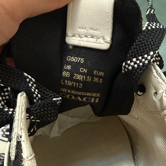 Coach Black and Cream Sneakers - Picture 4 of 4